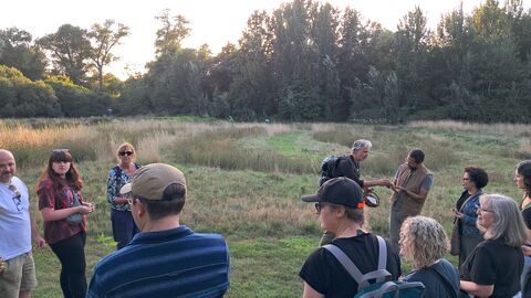 Jon leading a summer wild cocktails event