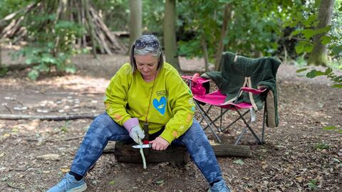 practical skills lady with knife
