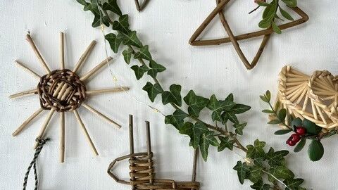 Willow weave Christmas decorations
