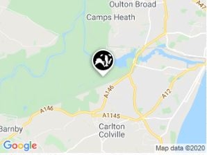 Carlton Marshes location map