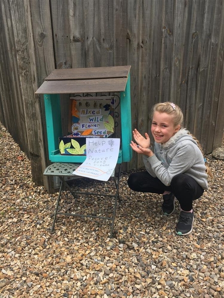 Isobel and her wildflower stall 