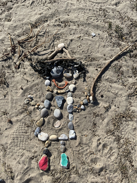 Beach art - Lucy Shepherd