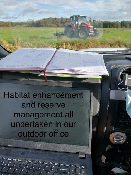 New scrapes and outdoor office - Andy Hickinbotham