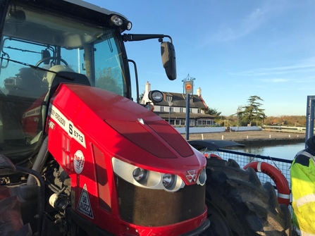 Tractor by boat - Andy Hickinbotham