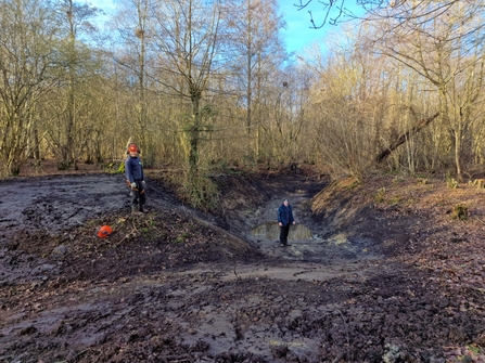 Pond restoration at Bradfield Woods, Anneke Emery