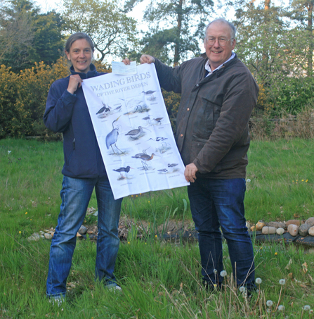 Wading birds tea-towels specially designed by Simon Couchman