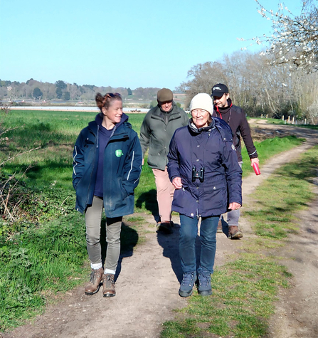 JJ, Jenny, John and Andrew at Martlesham Wilds