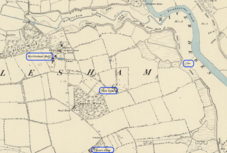 An 1881 OS Map of Martlesham
