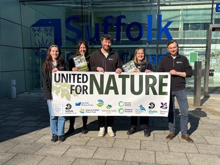 Suffolk Wildlife Trust deliver United For Nature manifesto to council offices