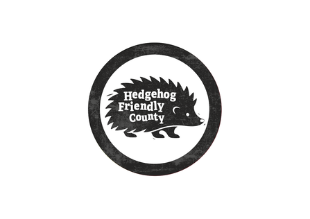 Hedgehog friendly county logo