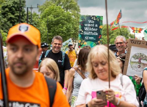 Craig Bennett at the Restore Nature March in London