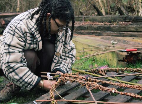 Willow Weaving course at Arger Fen